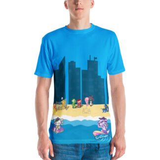 Axolotl Beach Party - Men's All-Over-Print T-Shirt