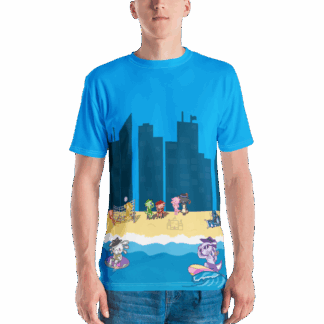 Axolotl Beach Party - Men's All-Over-Print T-Shirt