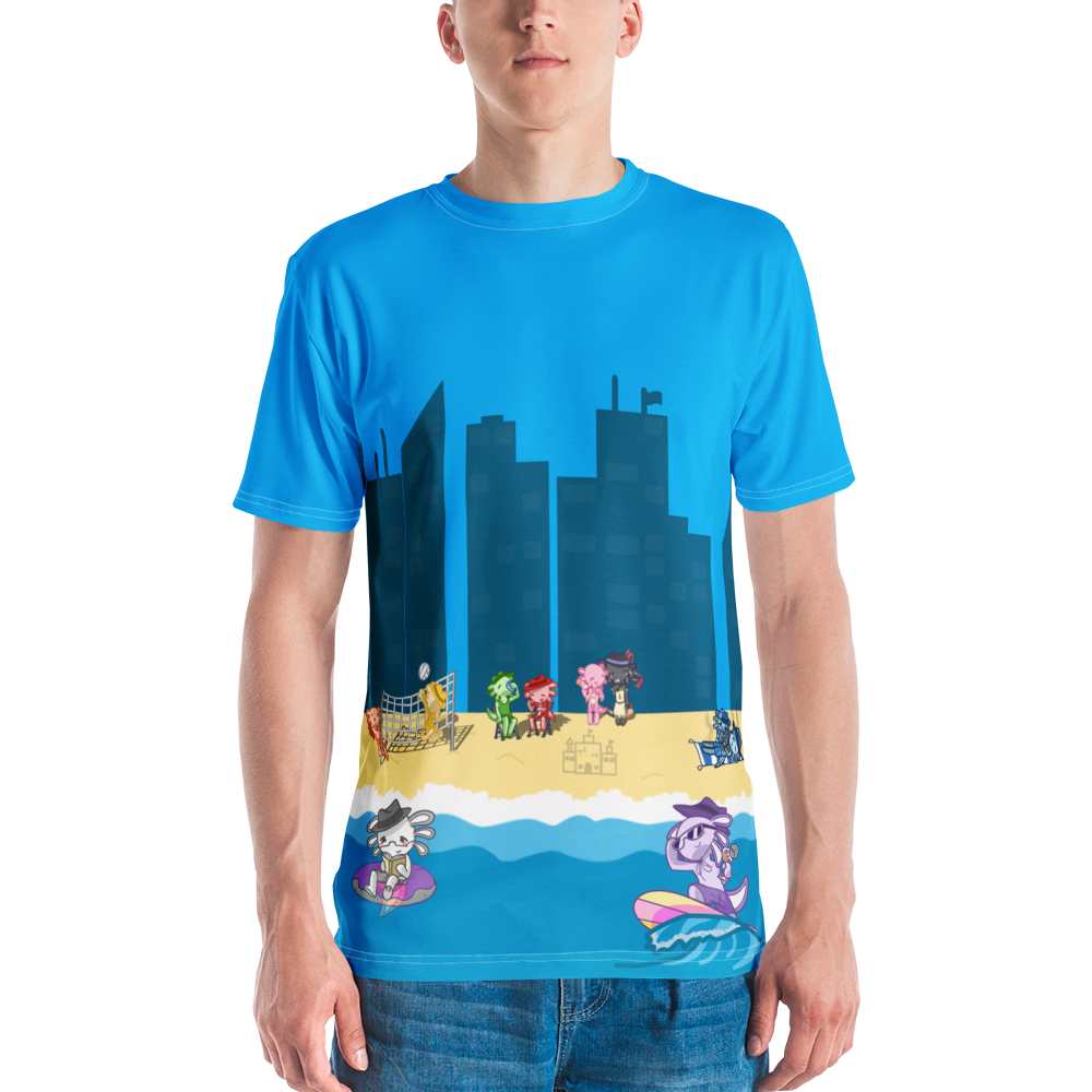 Axolotl Beach Party - Men's All-Over-Print T-Shirt