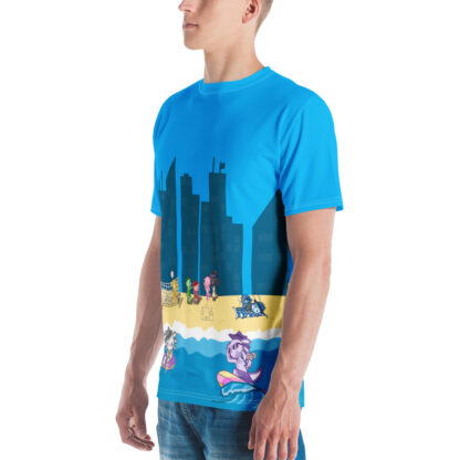 Axolotl Beach Party - Men's All-Over-Print T-Shirt - Image 4