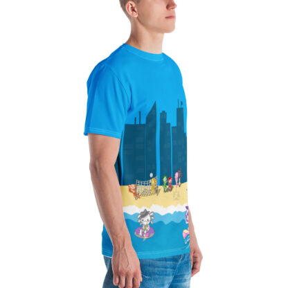 Axolotl Beach Party - Men's All-Over-Print T-Shirt - Image 3