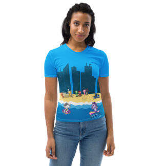 Axolotl Beach Party - Women's All-Over-Print T-Shirt