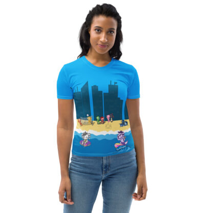 Axolotl Beach Party - Women's All-Over-Print T-Shirt