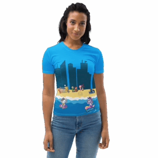 Axolotl Beach Party - Women's All-Over-Print T-Shirt