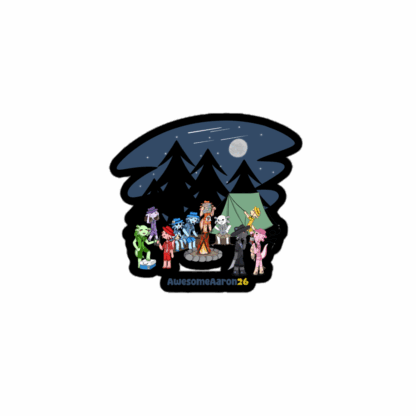 Axolotl Campout - Sticker - Image 2