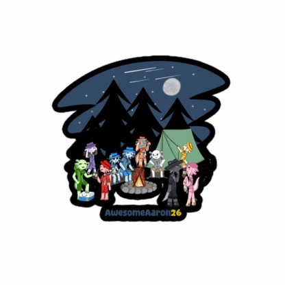 Axolotl Campout - Sticker - Image 3