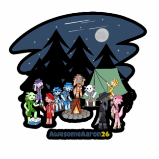 Axolotl Campout - Sticker