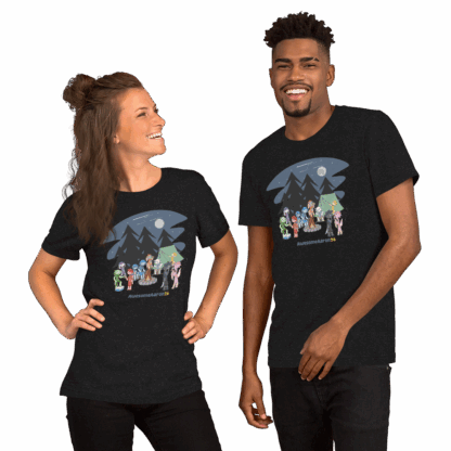 Axolotl Campout - Unisex T-Shirt - Image 2