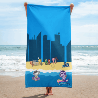 Axolotl Beach Party - Towel
