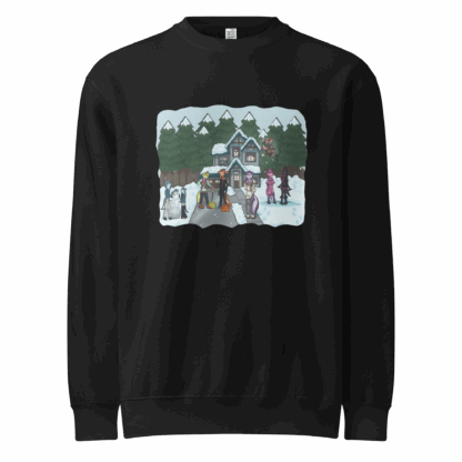 Axolotl Snow Day - Unisex Crewneck - Image 2
