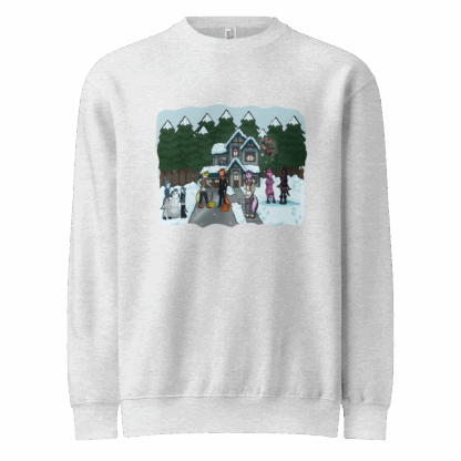 Axolotl Snow Day - Unisex Crewneck - Image 4