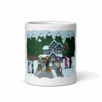 Axolotl Snow Day - Mug