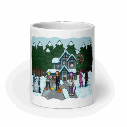 Axolotl Snow Day - Mug - Image 6